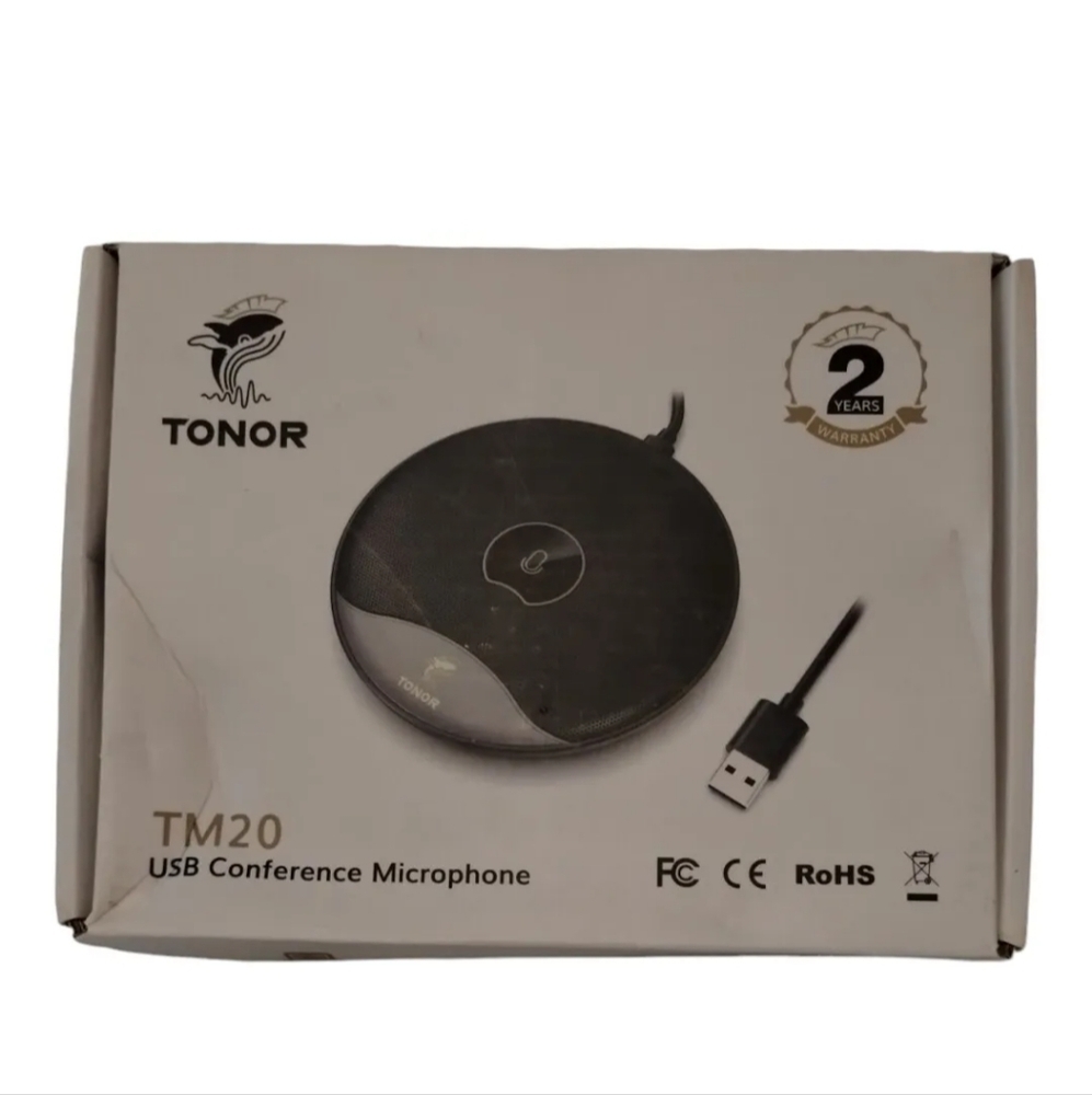TONOR TM20 Conference Microphone 360° PC condenser Mic Mute Meeting Class Chat